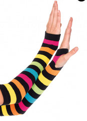 Leg Avenue Rainbow Gauntlet Gloves 2031