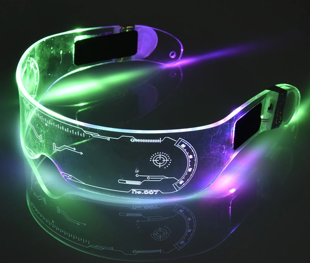 Led shop glasses rave