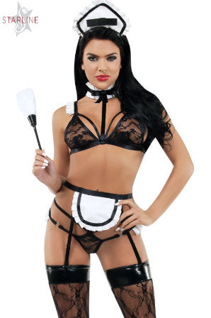 Starline Feisty Fetish Maid 5 Piece Set B9002
