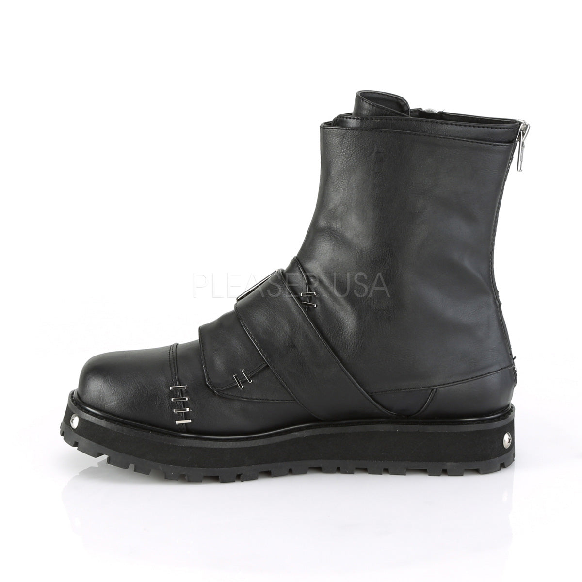 VALOR-150  Black Vegan Leather