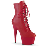 ADORE-1020  Red Faux Leather/Red Matte