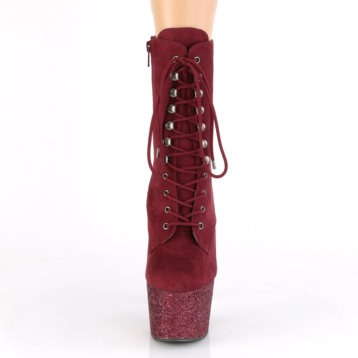 ADORE-1020FSMG  Burgundy F. Suede/Burgundy Multi Mini Glitter