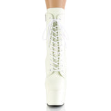 ADORE-1020GD  White Glow Faux Leather/White Glow Faux Leather