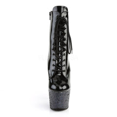 ADORE-1020LG  Black Patent/Black Multi Glitter