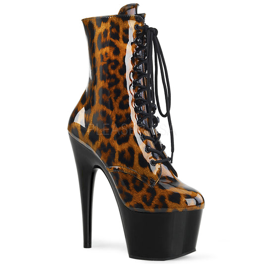 ADORE-1020LP  Brown-Black Leopard Patent/Black