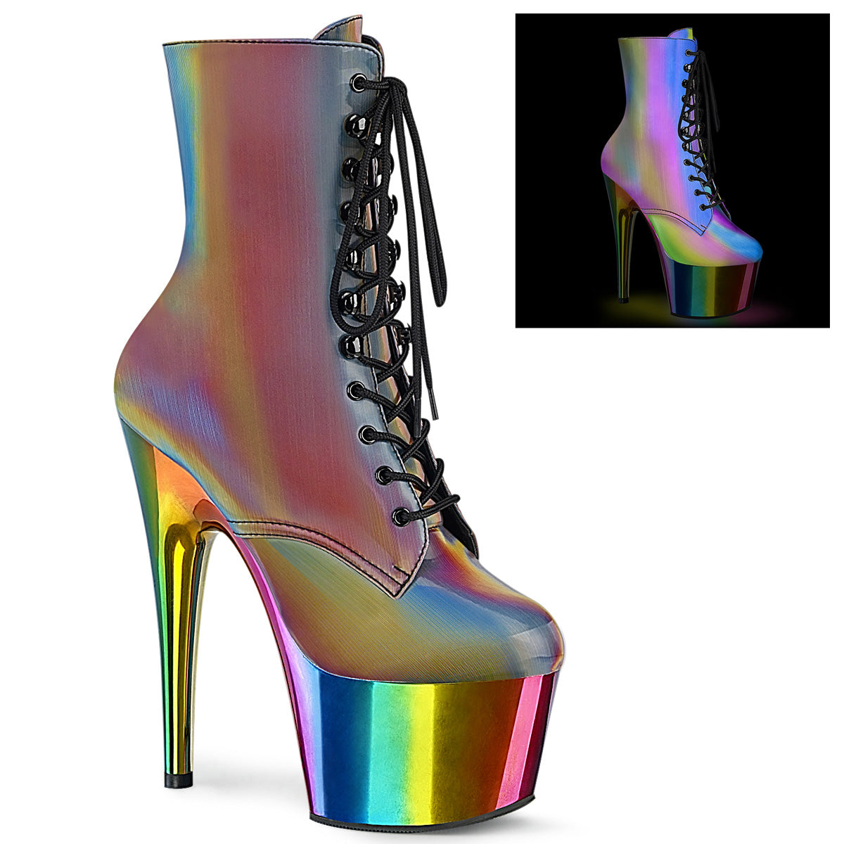 ADORE-1020RC-REFL  Rainbow Reflective/Rainbow Chrome