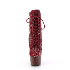 ADORE-1020RM  Burgundy Faux Suede-RS Mesh/Burgundy Mat