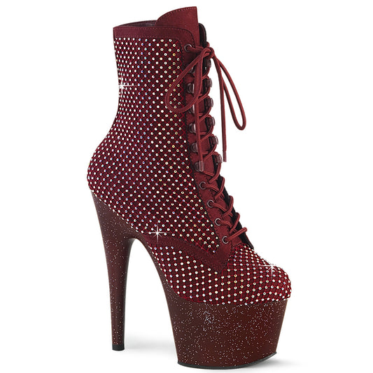 ADORE-1020RM  Burgundy Faux Suede-RS Mesh/Burgundy Mat