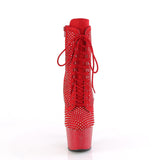 ADORE-1020RM  Red Faux Suede-RS Mesh/Red Matte