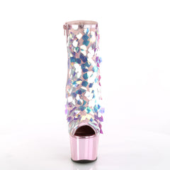 ADORE-1031SSQ  Iridescent Opal Sequin-Baby Pink Met Pu/Baby Pink Chrome