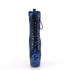 ADORE-1040SPF  Blue Metallic Snake Print Fabric/M