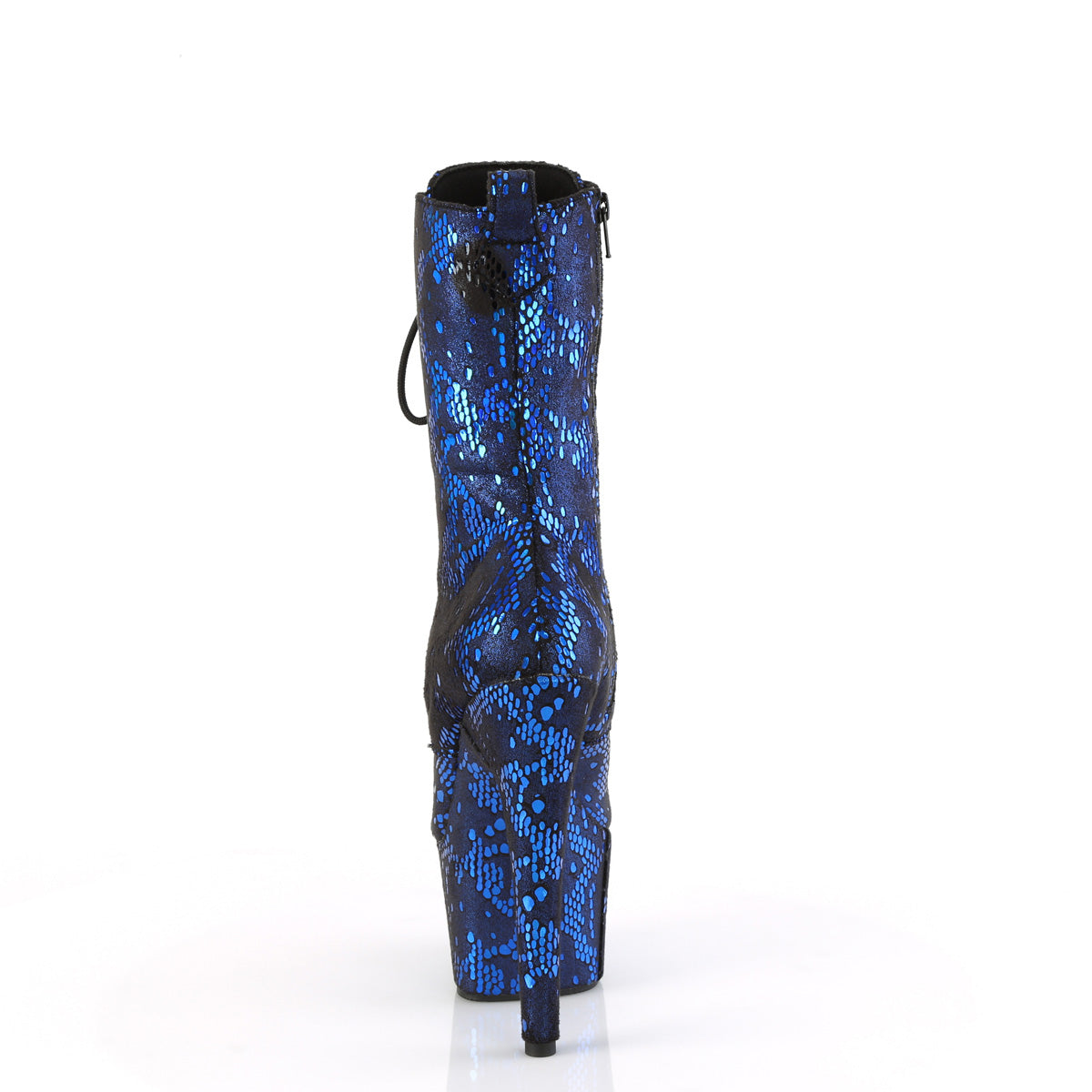 ADORE-1040SPF  Blue Metallic Snake Print Fabric/M