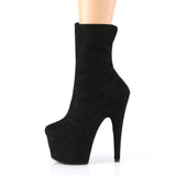 ADORE-1042  Black Faux Suede/Black Faux Suede