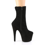 ADORE-1042  Black Faux Suede/Black Faux Suede