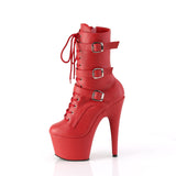 ADORE-1043  Red Faux Leather/Matching
