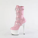ADORE-1046TT  Baby Pink Holo Patent/White