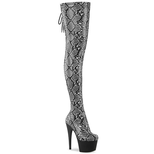 ADORE-3008SP-BT  Grey-Black Snake Print/Black Matte