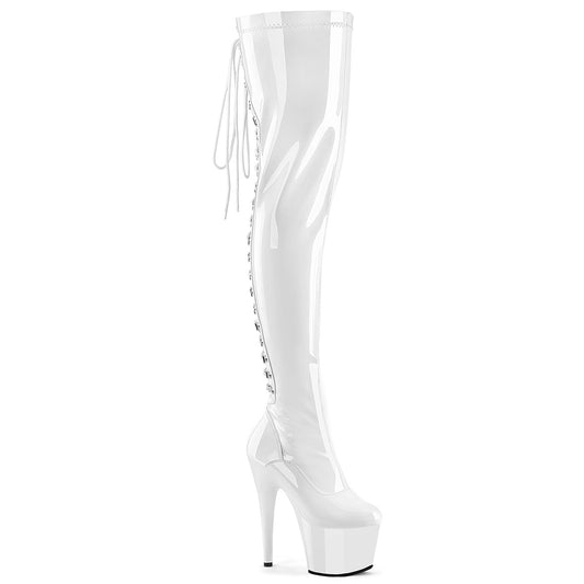 ADORE-3063  White Stretch Patent/White
