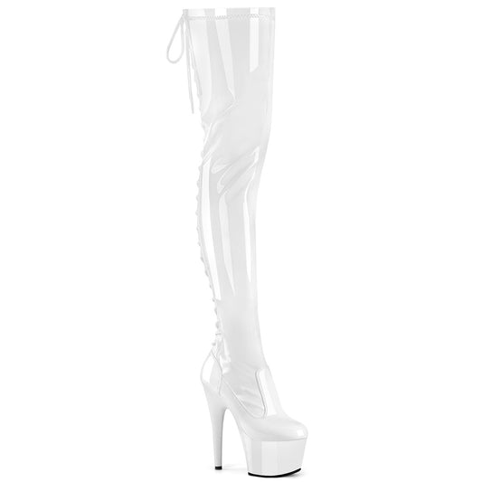 ADORE-3850  White Stretch Patent/White