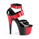 ADORE-700-16  Black-Red Patent/Red-Black