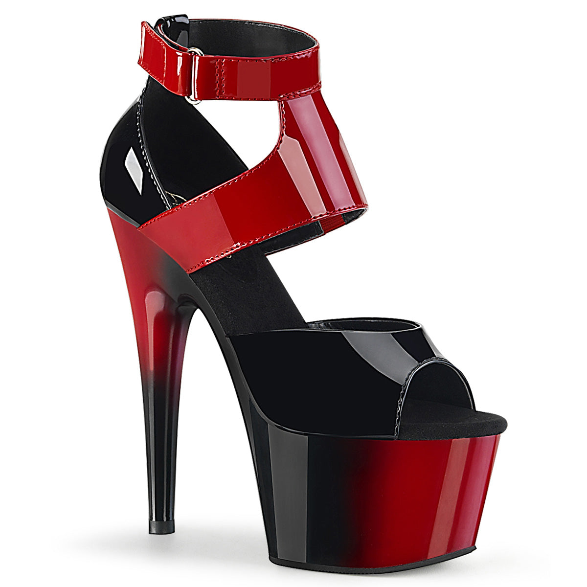 ADORE-700-16  Black-Red Patent/Red-Black
