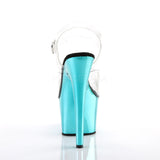ADORE-708  Clear/Turquoise  Chrome