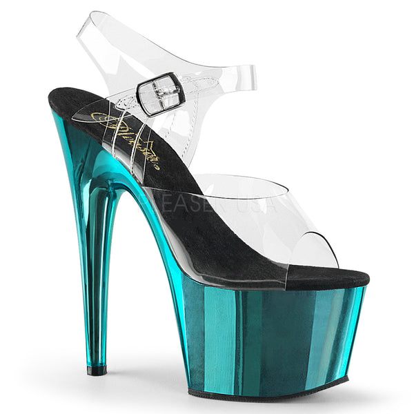 ADORE-708  Clear/Turquoise  Chrome