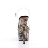 ADORE-708SP  Clear/Tan Snake Print