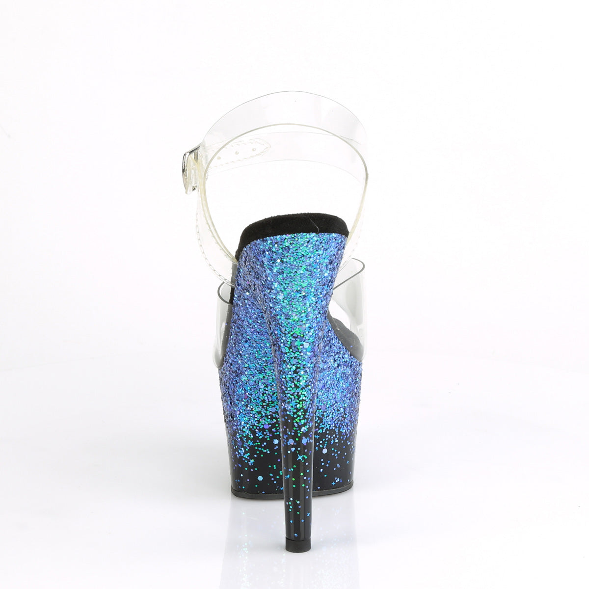ADORE-708SS  Clear/Black-Blue Multi Glitter