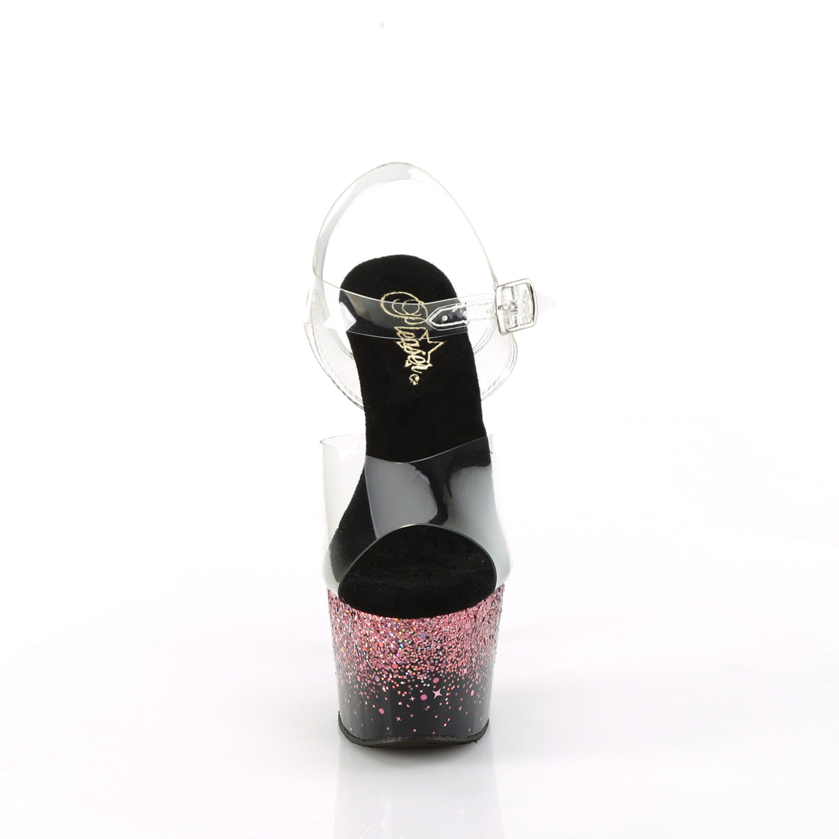ADORE-708SS  Clear/Black-Pink Multi Glitter