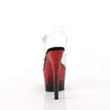 ADORE-708SS  Clear/Black-Red Glitter