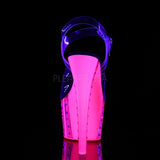 ADORE-708VLRS  Clear/Neon Hot Pink