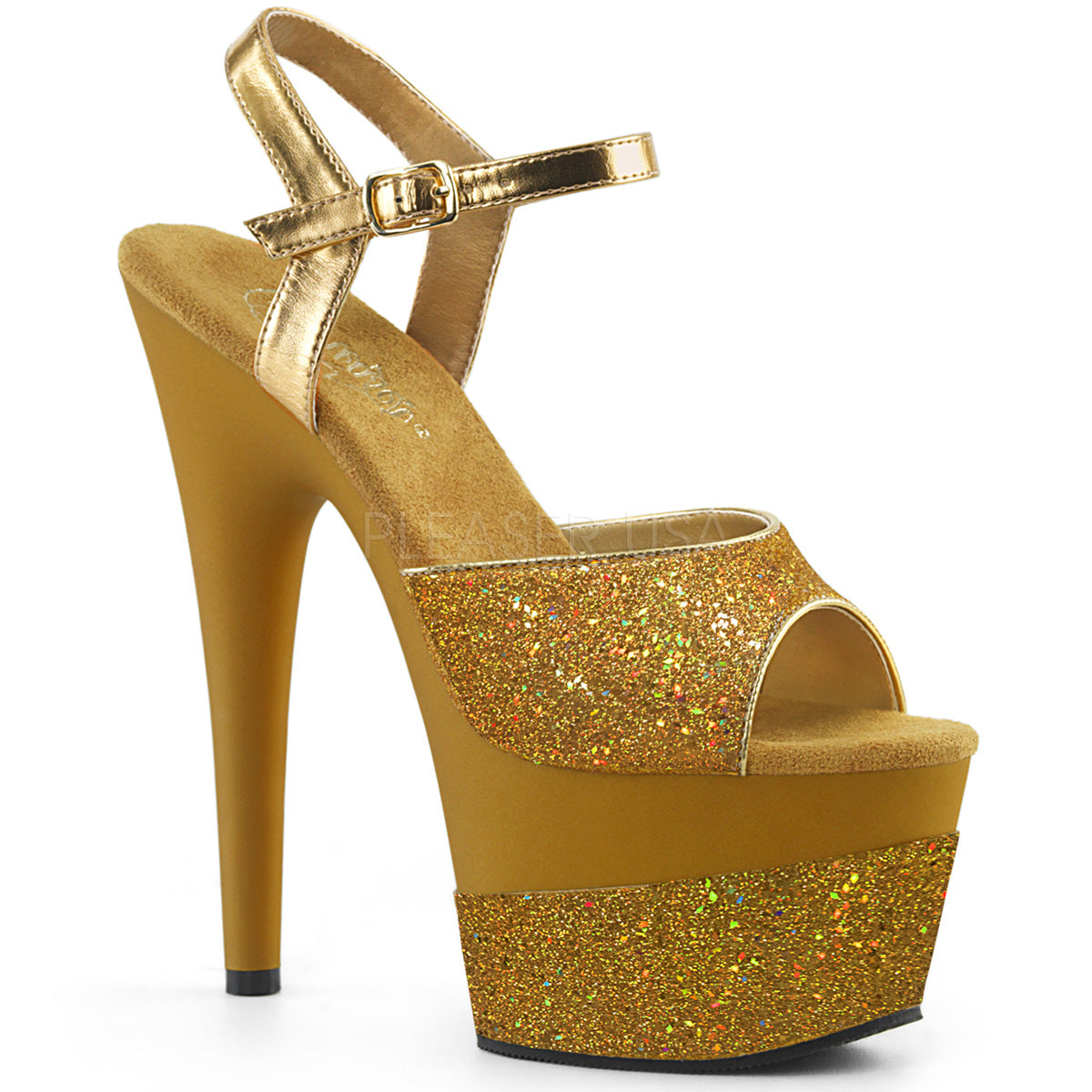 ADORE-709-2G  Gold Multi Glitter/Gold Multi Glitter