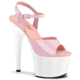 ADORE-709  Baby Pink Patent/White