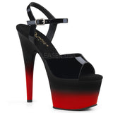 ADORE-709BR-H  Black Patent/Black-Red