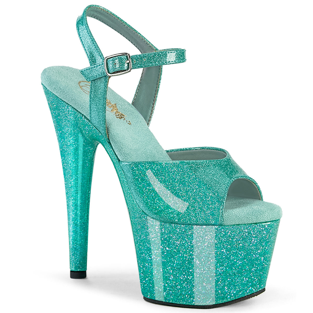 ADORE-709GP  Aqua Glitter Patent/M