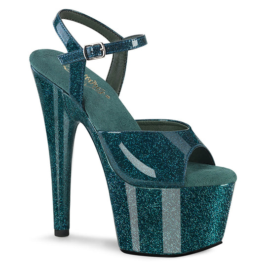 ADORE-709GP  Teal Glitter Patent/M