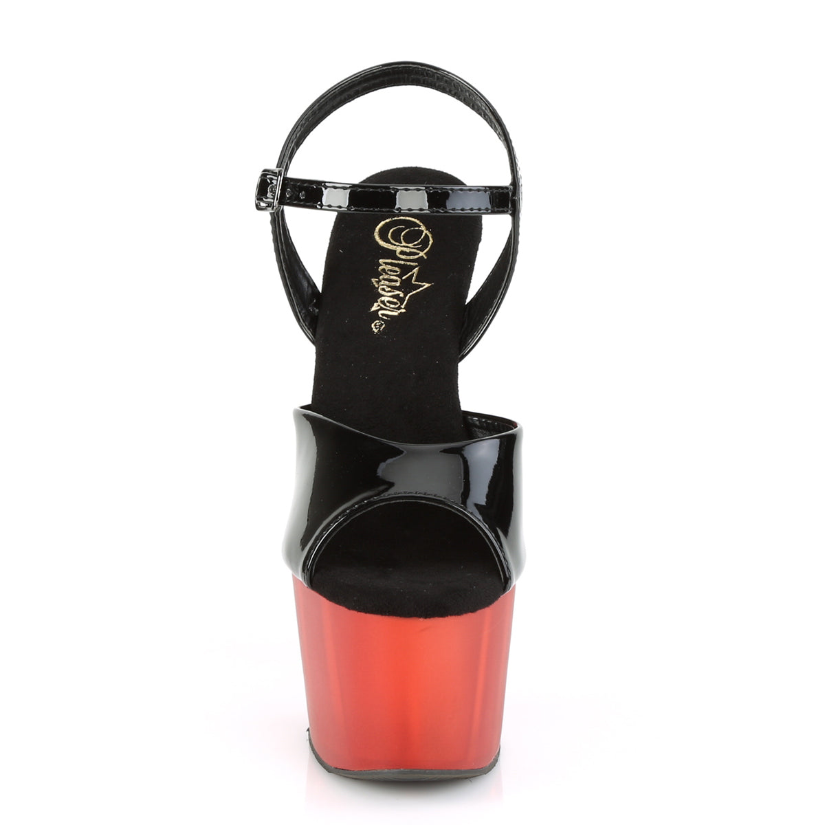ADORE-709T  Black Patent/Frosted Red