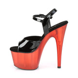 ADORE-709T  Black Patent/Frosted Red