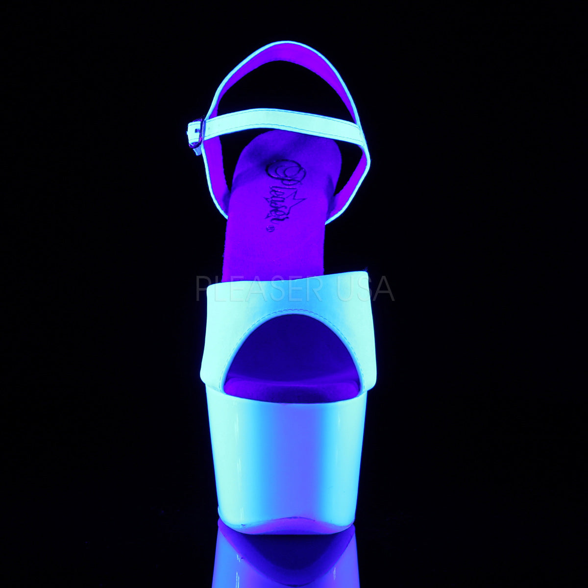 ADORE-709UV  White Satin/Neon White