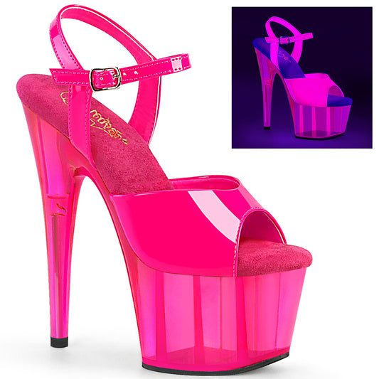 ADORE-709UVT  Neon H Pink Patent/H Pink Tinted