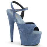 ADORE-709WR  Denim Faux Leather/Denim Faux Leather