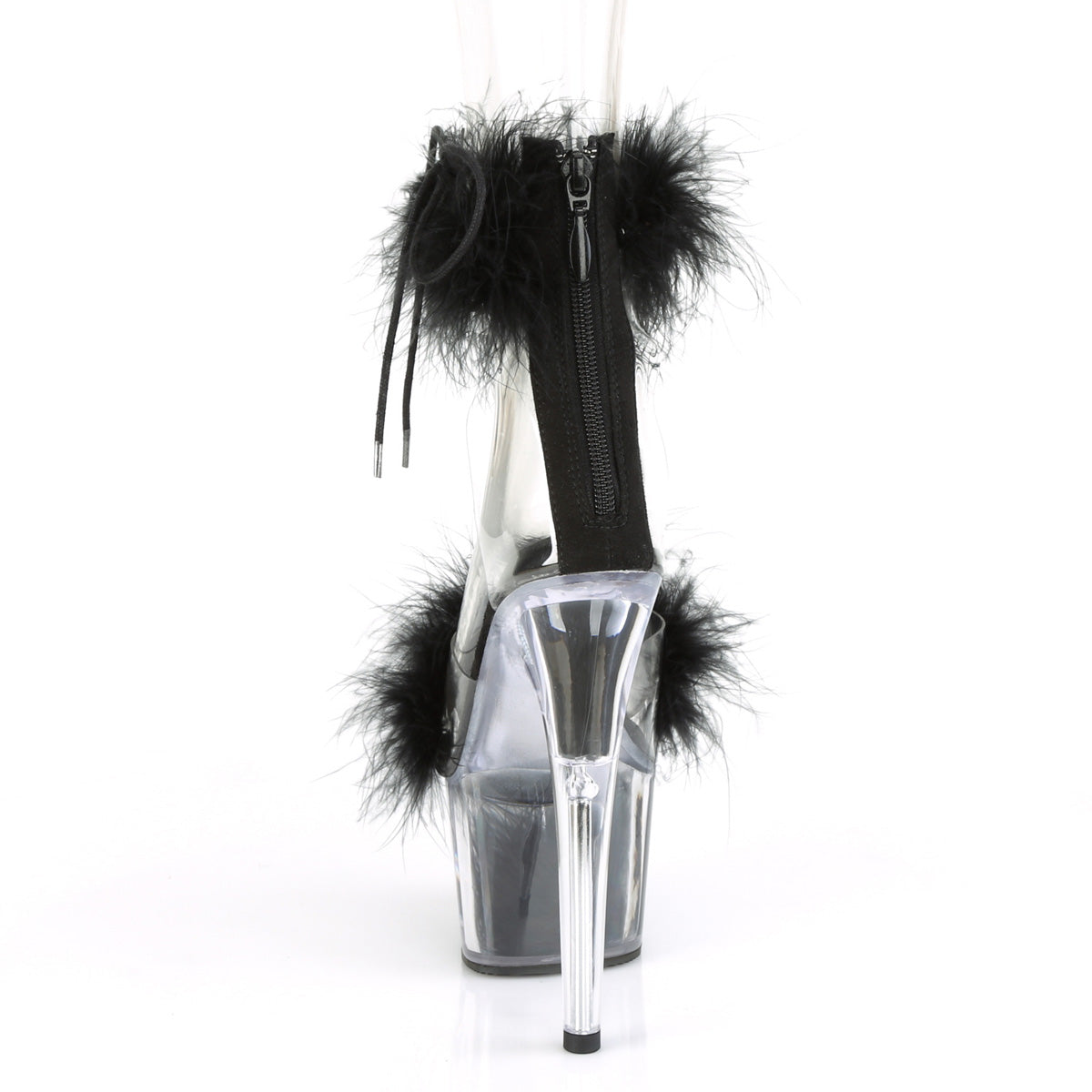 ADORE-724F  Clear-Black Fur/Black Fur