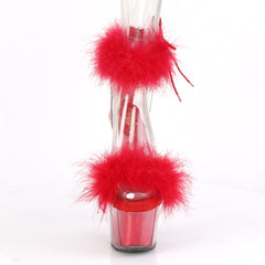 ADORE-724F  Clear-Red Fur/Red Fur