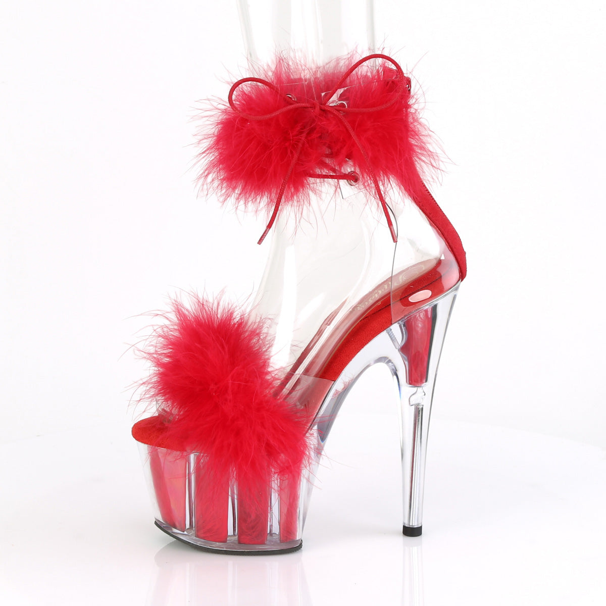 ADORE-724F  Clear-Red Fur/Red Fur