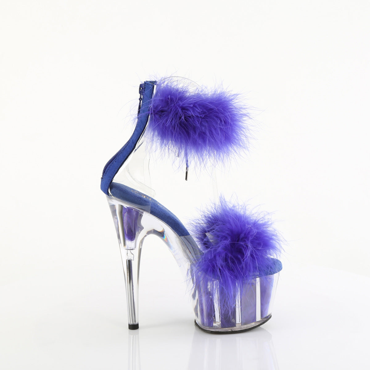 ADORE-724F  Clear-Royal Blue Fur/M