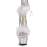 ADORE-724F  Clear-White Fur/White Fur