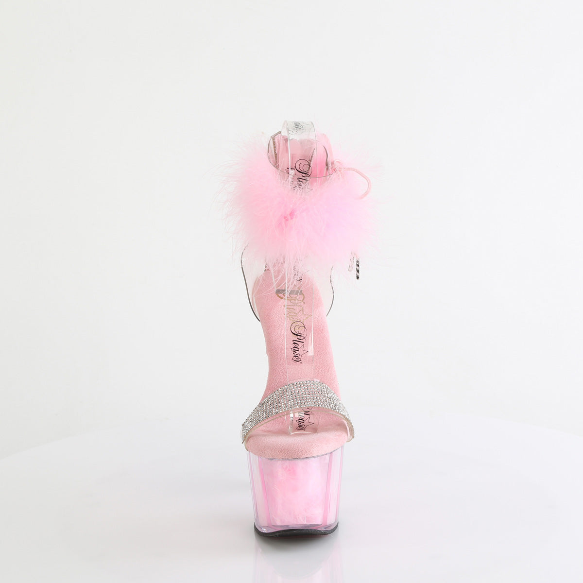 ADORE-727F  Clear-Baby Pink Fur/M