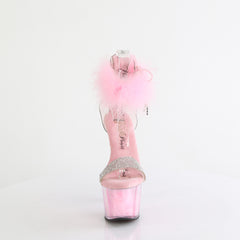 ADORE-727F  Clear-Baby Pink Fur/M