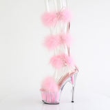 ADORE-728F  Clear-Baby Pink Fur/M